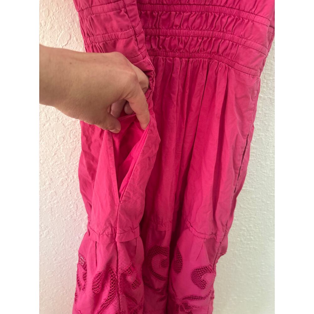 Anthropologie $249 Medium Somerset Cut Out Cottagecore Summer Flowy Maxi Dress - Picture 10 of 12